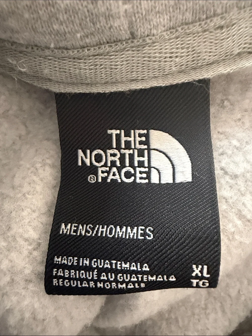 The North Face Light Gray Pullover Hoodie with White Logo